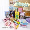 Set de Caja Sorpresa de Papelería de Dibujos Animados, Regalo de Temporada de Regreso a Clases, Caja de Regalo de Cumpleaños y Graduación para Estudiantes, Paquete de Regalo Grande, Material Escolar