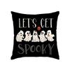 Funda de Almohada de Halloween con Diseños de Calabaza y Calavera, Funda de Cojín Fantasma Original para Sofá y Decoración de Sala de Estar, Personalizable