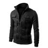 Sudadera con cuello alto y cremallera estilo comercio exterior 2024, cárdigan, chaqueta para hombre, ajuste ceñido, chaqueta sudadera corta de forro polar