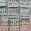 Unhas Postiças Artesanais Wearable com Diamantes Múltiplos em Formato de 'T', Arte de Unhas Wearable com Diamantes Brilhantes em Formato de Coração, Adesivos de Unha, Removíveis, Fornecimento Atacado
