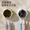 Portacepillos de dientes de astronauta, estante de almacenamiento de cepillos de dientes eléctricos para baño montado en la pared sin perforaciones, colgador de cepillos de dientes
