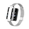Compatible con - Marco Protector Metálico para Honor Band 9 (12 Ranuras) + Correa con Hebilla de Malla de Acero