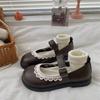Estudantes japoneses jk uniforme sapatos primavera macio irmã faculdade estilo Mary Jane sapatos retro confortável pequeno couro sapatos mulheres
