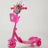 Patinete infantil marco de acero sin música Figura de dibujos animados para niños y niñas deslizante juguete exterior carrito