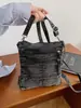 2026 Nuevo Modelo Bolsa para Teléfono Móvil Bolso Pequeño Cruzado Bolso de Mezclilla Simple Retro Japonés para Mujer para Ir al Trabajo Bolso Cruzado
