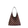 Bolso de Hombro Retro de Lunares para Mujer 2026 Nuevo Gran Capacidad Asa Suave Bolsa de Compras para Viajes Cotidianos Moda Tendencia Bolso de Mano