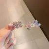 Exquisita y de Alta Gama Horquilla de Perlas de Cristal para Mujer, Versátil y Súper de Hada Pinza Lateral, Pinza para Flequillo