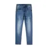 B-Brand Bao Sheng Jeans para Hombre Estilo Otoño e Invierno Marca Elásticos Ajustados Skinny Pantalones para Hombre Azul Lujo Ligero Aliexpress