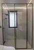 Hangzhou Cabina de Ducha Personalizada Separación Húmeda y Seca Puerta Corredera de Vidrio Acero Inoxidable Celebridad de Internet Minimalista Baño de Cuerpo Entero Integrado