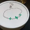 Pulsera Cuadrada con Lazo de Zirconia de Colores y Gota de Agua, Pulsera de Lujo Ligero de Moda de Gama Alta, Joyería Versátil y Elegante