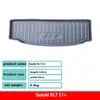 Alfombrilla de Maletero TPE Impermeable Resistente al Desgaste para Suzuki 18 Ertiga/ERTIGA/21 XL7