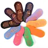 Calcetines para Trampolín Fábrica Venta al por Mayor Nuevos Calcetines de Algodón para Piso Infantiles, Estilo Delgado con Logo, Calcetines Antideslizantes para Padres e Hijos, Calcetines de Yoga