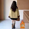Chaqueta de Niña Forrada de Piel 2026 Nuevo Estilo Más Terciopelo Engrosado Abrigo Infantil Top Elegante Chaqueta de Invierno para Niña