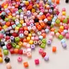 Cuentas Cuadradas Tridimensionales de Acrílico de Color Sólido de 5 mm Cuentas Sueltas Materiales para Pulsera Cadena de Teléfono Hecha a Mano DIY Piezas Cuadradas
