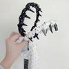 Nueva Cinta de Lunares Luz Chifón Peine para Dientes Diadema Corona Alta Chica Dulce Trenzas de Cabello Trenzado de Moda Elegante Accesorios para el Cabello