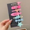 Serie de Zumos de Dopamina de Verano Pinzas para el Cabello Sin Costuras Pinzas Lindas para el Flequillo Lateral Pinzas para Maquillaje Flequillo de Bebé en la Frente Pinzas de Pato