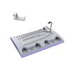 Adecuado para Ps5 Slim/Ps5 Base de Soporte Multifuncional, Soporte de Carga Dual para Controladores P5 con Estante para Guardar Auriculares