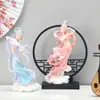 Artesanías de Monjes Voladores de Dunhuang Transfronterizos Adornos Decoraciones para el Hogar Sala de Estar Regalos al por Mayor Tendencia Nacional Resina Muebles Blandos