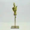 Adereços de Decoração para Loja de Roupas Estúdio Modelo de Mão Galvanizado Adereços Vitrine Dourado e Prateado Modelo de Mão Prótese Articulada
