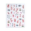 Little Red Book Explosiones Estilo Nacional Dibujos Animados Pegatinas para Uñas Suerte Suerte Carpa Flor de Loto Elemento Delgado Resistente Pegatina Retro para Uñas