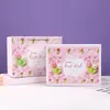 Estilo Pintura al Óleo Caja de Regalo Tulipán Rosa Día de la Mujer 38 Caja de Regalo Morada para la Diosa Madre