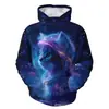 Presenta un lindo diseño de gatito con impresión 3D; una sudadera casual nueva y moderna para hombre con capucha, vendida directamente por el fabricante