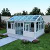 Habitación Solar de Aluminio y Vidrio Personalizada para Jardín y Camping Habitación Solar Blanca con Parasol Hogar Inteligente Eléctrico