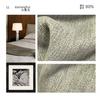 Cortina de chenille com borda preta espessada estilo francês leve luxo médio-antigo cor verde oliva para sala de estar quarto sombreamento sensação de alta qualidade