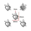 DIY Aleación de Goteo de Aceite Estilo Gótico Retro Colgante de Corazón con Alas Cruz Colgante para Pulsera Llavero W644