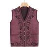 Suéter de primavera para mulheres de meia-idade e idosas Colete Colete Cardigan da mamãe Colete da vovó colete colete colete roupas de primavera e outono