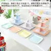 Decoración de Cumpleaños Adornos para Mesa de Postres Exhibidor de Boda Estante de Exhibición Desechable de Tres Niveles Soporte para Pasteles Rejilla para Pasteles