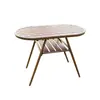 Balcón Interior Mesa Pequeña de Comedor Set de Tres Piezas de Celebridad de Internet Apartamento Pequeño Ocio Lujo Ligero Una Mesa Dos Sillas Combinación de Mesa de Café y Silla