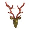 Moda Europeia e Americana Broche de Veado de Natal Cabeça de Veado Fofa Animal Alce Broche de Alta Qualidade Joia Corsage Decoração de Roupa Feminina