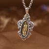 Pingente de Prata S925 Rei do Veado Dourado Vintage Antigo Prata Oca Cruz Marca Tendência Transfronteiriça Figura Pingente de Prata para Homens e Mulheres