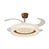 Atacado do fabricante luz principal para sala de estar, estilo americano de meados do século, luz simples retrô para sala de jantar, luminária de teto com ventilador, pacote completo para a casa