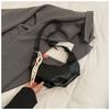 Bolsa Dumpling Casual para o Dia a Dia Feminina 2025 Nova Tendência Moda Mais Fácil de Combinar Bolsa de Ombro Plissada Relaxada Bolsa Transversal