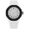 Reloj Octogonal de Cuarzo Co-branded Color Bloque Dopamina Correa de Silicona Moda Unisex para Muñeca Modelo Trendy de Lujo Ligero