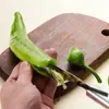 Descascador de pimenta do reino em aço inoxidável, descascador de pimentão verde, removedor de sementes de tomate de cozinha, extrator de sementes de pimenta do reino, atacado