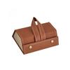 Caja de Almacenamiento Multifuncional para Joyería y Gafas Rejilla Caja de Regalo Cuero PU Texturizado Estuche de Gafas de Alta Calidad