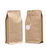 Bolsa con válvula de aire para granos de té café, piel de vaca al por mayor, bolsa para envasado de alimentos, frutos secos, papel de aluminio, fácil de rasgar, bolsa con sellado de ocho lados, en stock