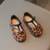 Nuevos Zapatos de Moda Retro para Niños Primavera/Otoño 2026 Zapatos de una Sola Pieza Mary Jane con Tira en T Zapatos Planos de Corte Bajo Suela Suave Franceses