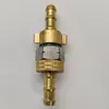 Conector de manguera para pulverizador, hexagonal, junta giratoria de 360 grados, para pulverizadores agrícolas, acoplamiento de manguera de goma, conector de cobre, 8.5