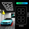 Luz LED Colmeia 110V Luz para Vaga de Estacionamento Hexagonal Loja de Lavagem de Carros Aplicação de Película Teto Ponto de Beleza Automotiva 220V Luz Colmeia