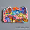 Imanes de Resina para Refrigerador de Hangzhou, Changsha, Nanjing, Ciudad de Shanghái, Edificios Emblemáticos, Imanes de Comida Especial, Souvenirs de Turismo Cultural