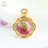 Colgante de Vidrio Estilo Palacio Ai Yu Collar de Joyería Imitación Rubí Transmisión en Vivo de Comercio Electrónico Venta al por Mayor Dropshipping S5121407