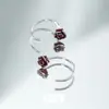 1183 Pendientes de Rosa en Estilo Minimalista, Plata de Ley S925, Únicos y Versátiles, Pendientes de Alta Gama, Joyería de Plata al por Mayor