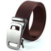 Cinturón para hombre automático sin dientes de lona de nailon para exteriores cinturón casual Joker simple en stock al por mayor fábrica