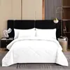 Funda de edredón de color liso en stock en Amazon transfronterizo, colcha cepillada estilo europeo y americano, patrón de ondas de diamante acolchado, ropa de cama de color liso