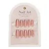 Unhas Postiças Populares do Xiaohongshu, Blush Cat-Eye de Alta Qualidade, Unhas de Manicure Feitas à Mão, Adesivos de Unhas Postiças Sexy Pura Desejo