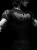 Roupas Fitness Breathedivinity Transfronteiriças Camiseta Esportiva Masculina de Manga Curta Secagem Rápida Elástica Justa Respirável